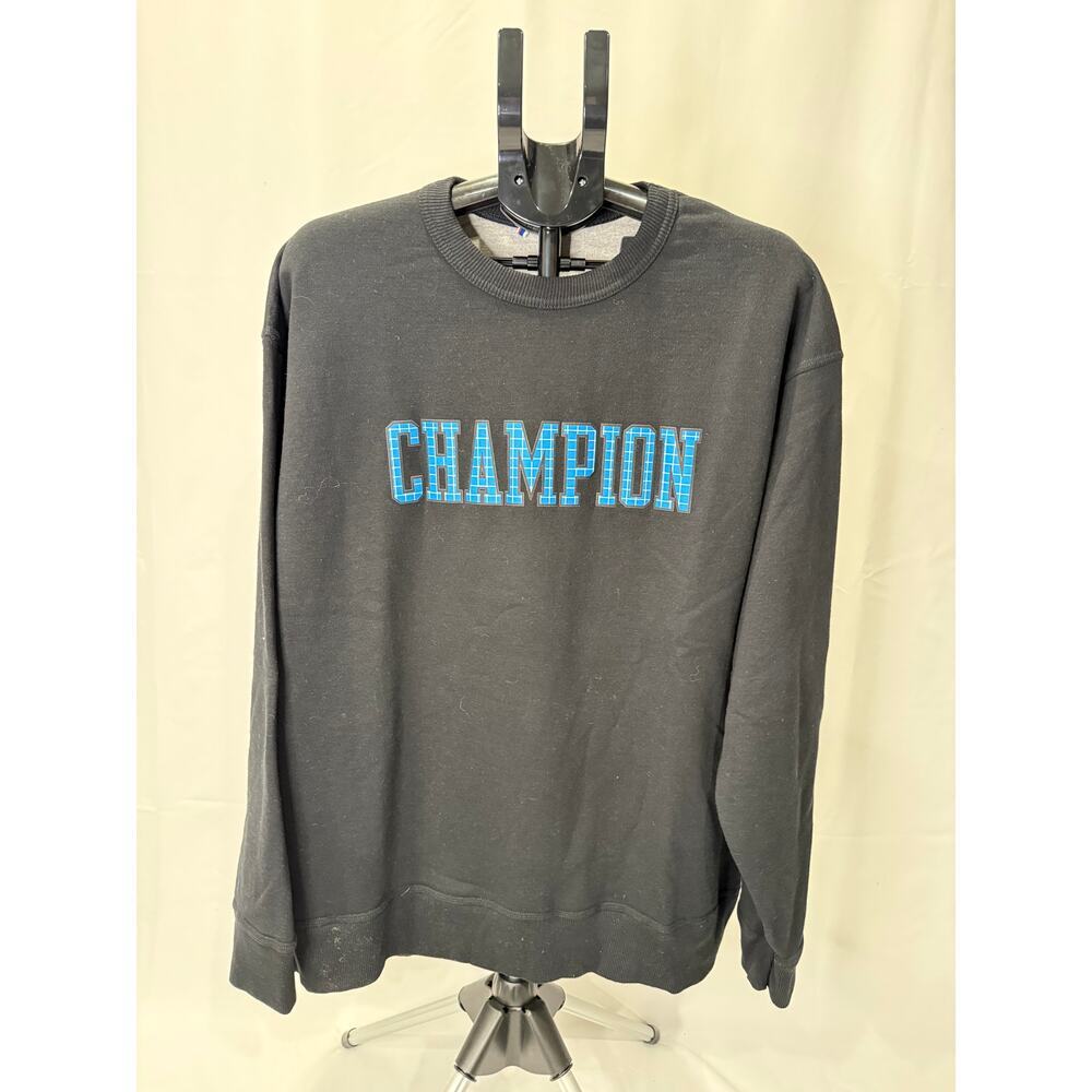 Champion Men's Crew‎ Neck Black Size: 2XL